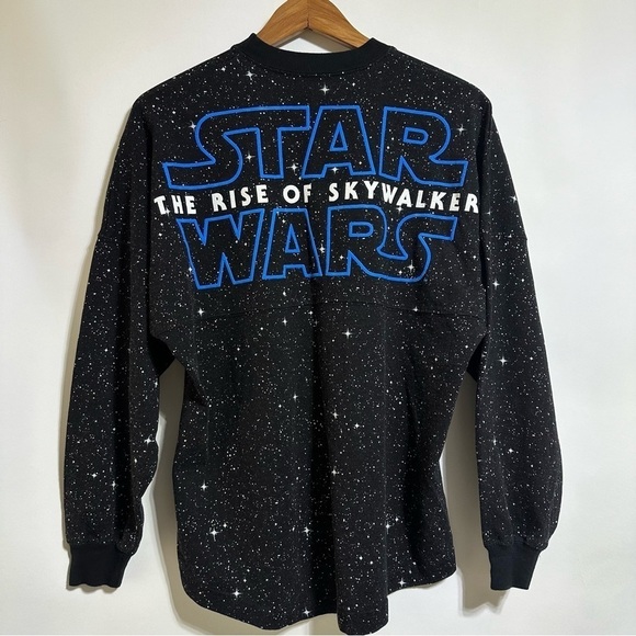 Star Wars Skywalker Disney Parks black blue spirit jersey long sleeve tee - Picture 1 of 8